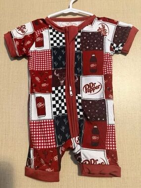 Dr. Pepper Patchwork Bamboo Shortie-NWOT